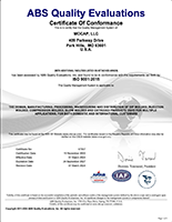 IISO 9001-2008 认证证书 of Registration<br>MOCAP Park Hills, MO - MOCAP Farmington, MO<br>
(146kb)